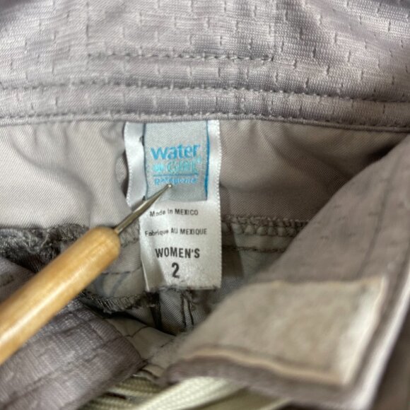 Patagonia Water Girl capri board pant floral print swim surf beach gray size 2 - Picture 7 of 12